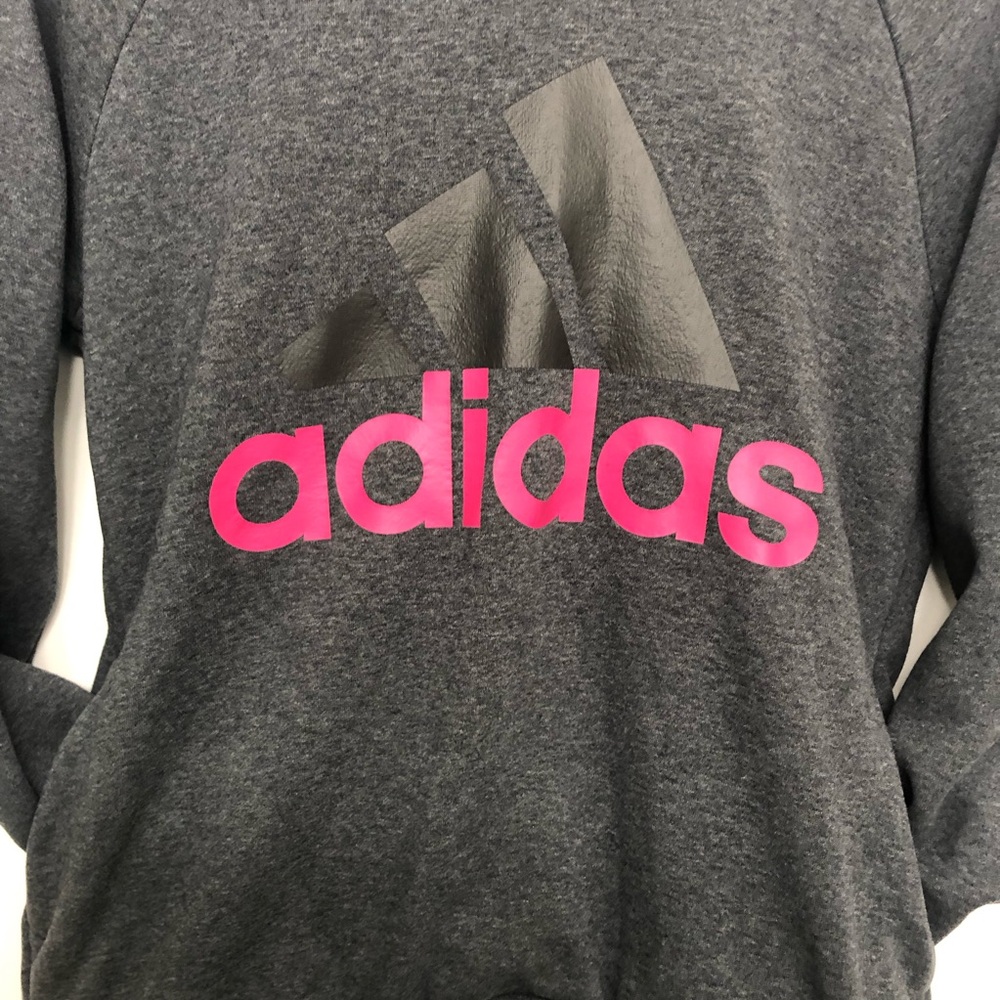Adidas gray & pink hoodie, women, Medium, Excellent condition